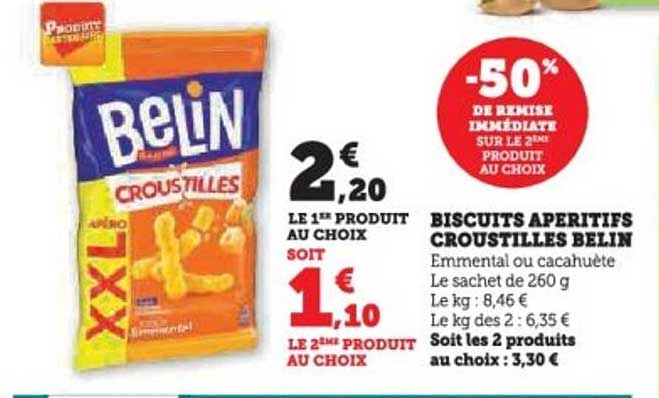 BISCUITS APÉRITIFS CROUSTILLES BELIN