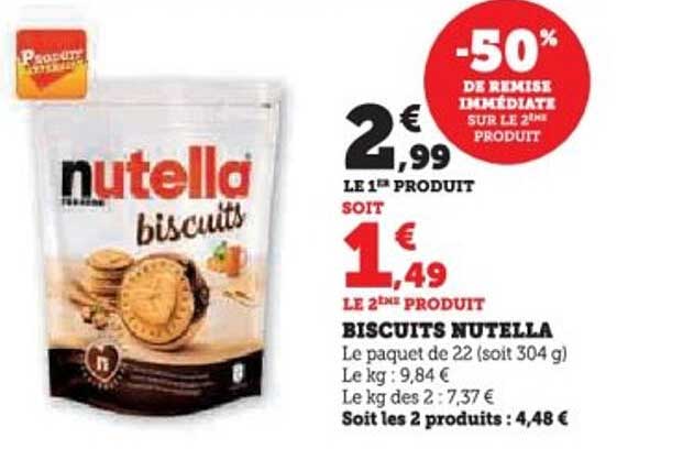 BISCUITS NUTELLA