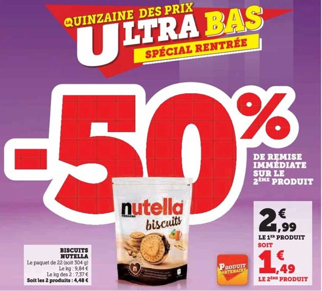 BISCUITS NUTELLA
