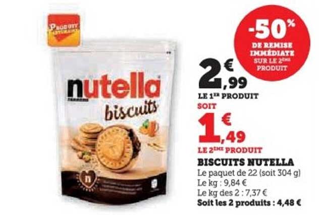 BISCUITS NUTELLA