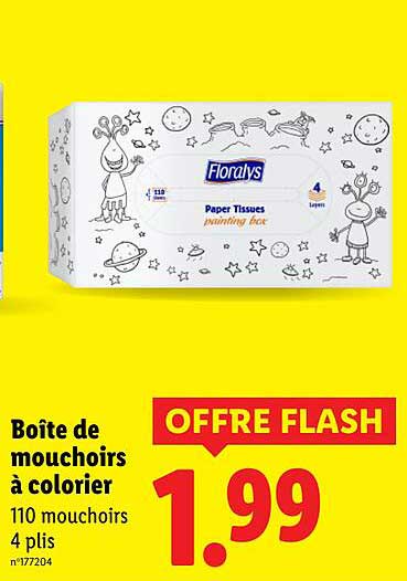 Boîte de mouchoirs à colorier