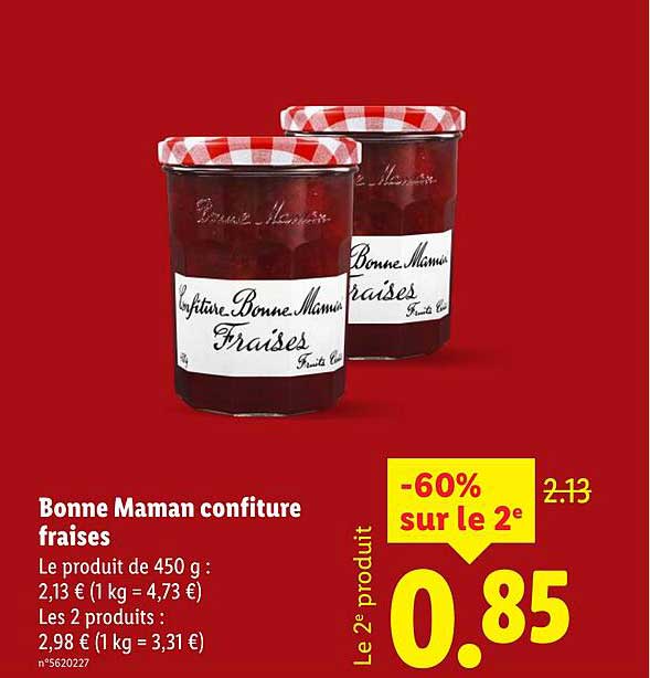 Bonne Maman confiture fraises