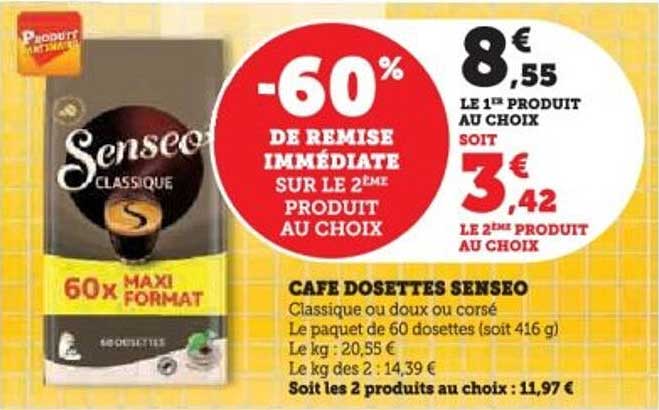 CAFE DOSSETTES SENSEO