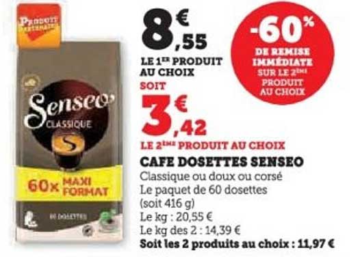 CAFE DOSSETTES SENSEO