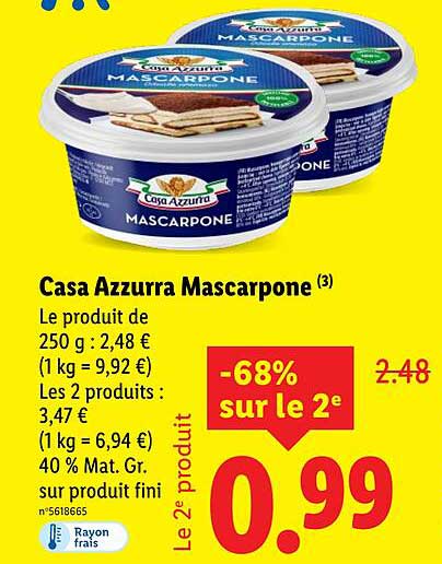 Casa Azzurra Mascarpone