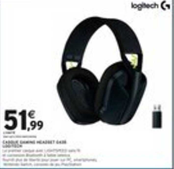 CASQUE GAMING HEADSET G435 LIGHTSPEED