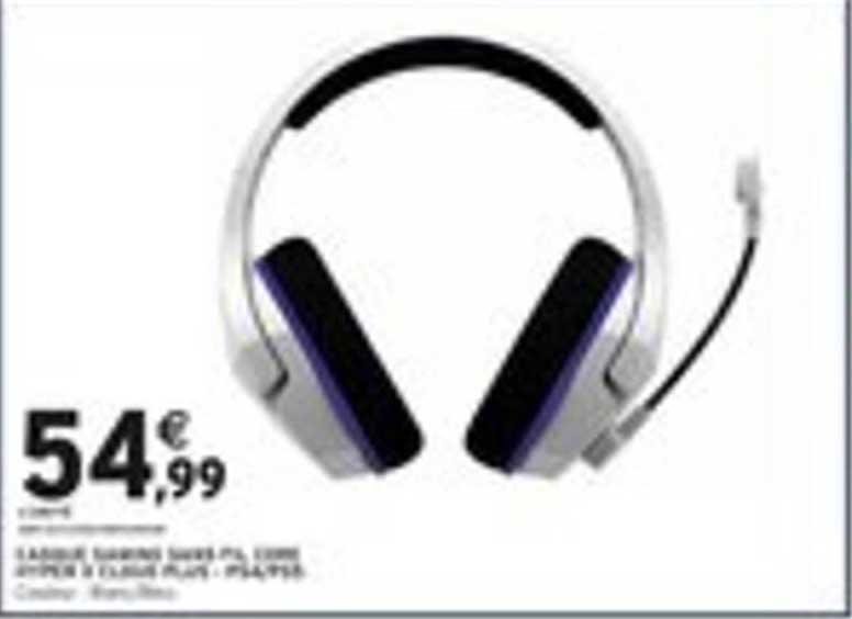 CASQUE GAMING SAMS PL. CONNEXION USB ET JACK 3,5 CLIQUE PLAY - PS4/PS5