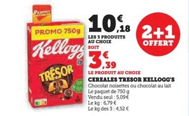CEREALES TRESOR KELLOGG'S