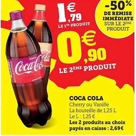 Coca Cola Cherry ou Vanille