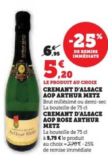 CREMANT D'ALSACE AOP ARTHUR METZ