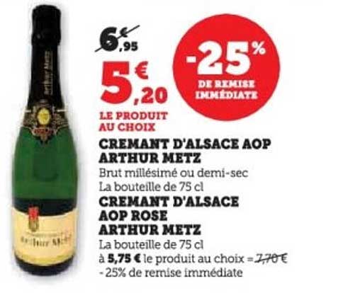 CREMANT D'ALSACE AOP ARTHUR METZ