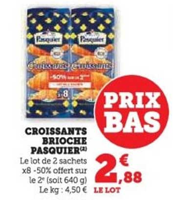 CROISSANTS BRIOCHE PASQUIER