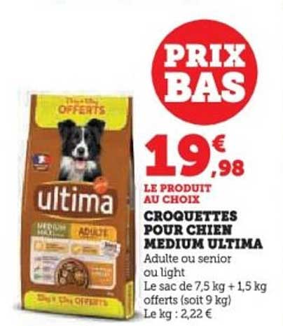 CROQUETTES POUR CHIEN MEDIUM ULTIMA