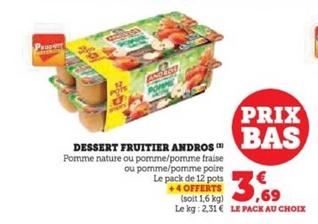 DESSERT FRUITIER ANDROS