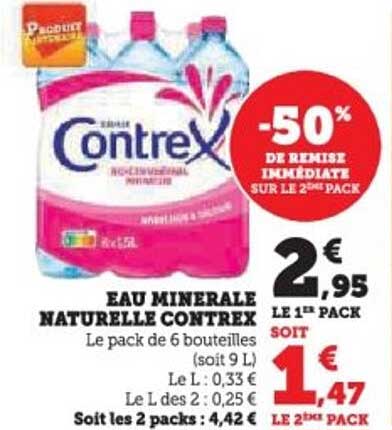 EAU MINÉRALE NATURELLE CONTREX