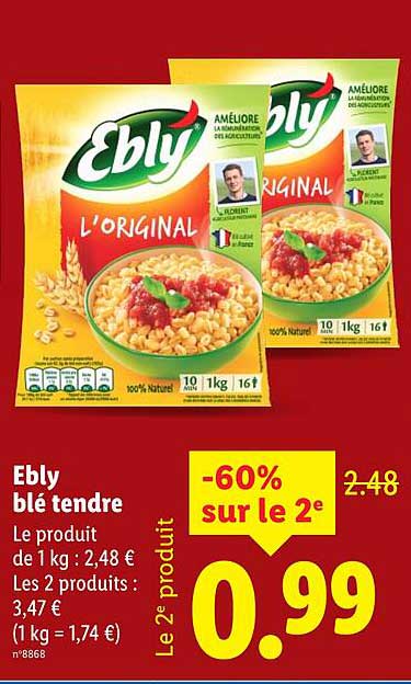 Ebly blé tendre