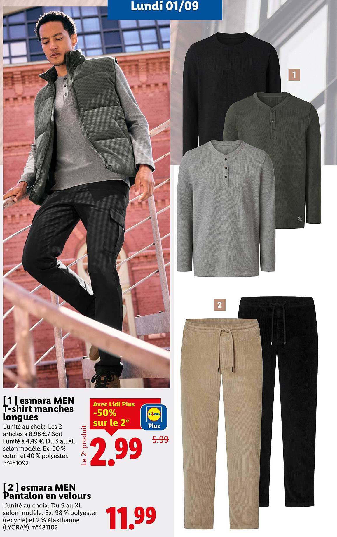 esmar MEN T-shirt manches longues