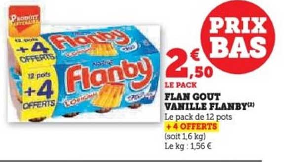 FLAN GOUT VANILLE FLANBY