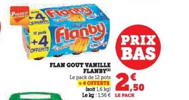 FLAN GOUT VANILLE FLANBY