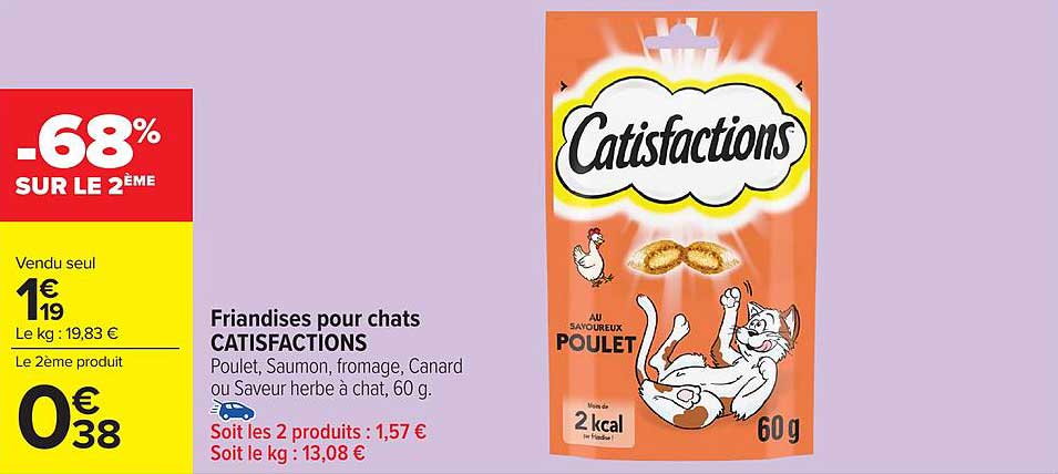 Friandises pour chats CATISFACTIONS