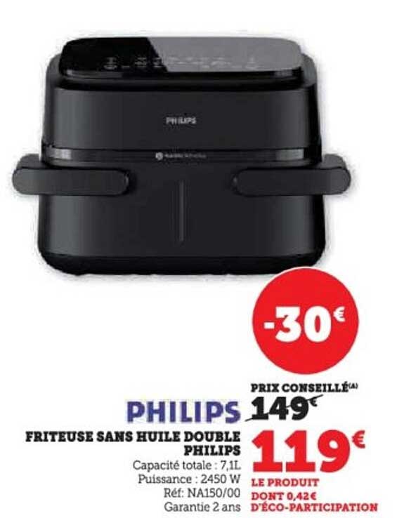 FRITEUSE SANS HUILE DOUBLE PHILIPS