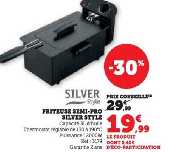 FRITEUSE SEMI-PRO SILVER STYLE