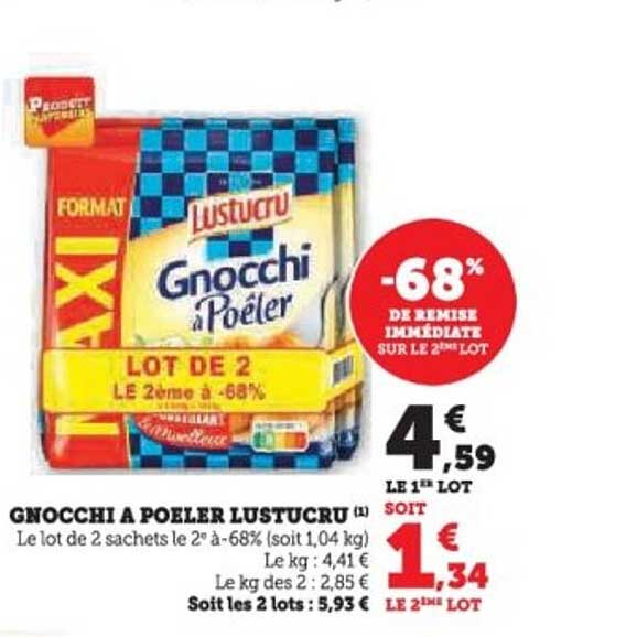 GNOCCHI A POELER LUSTUCRU