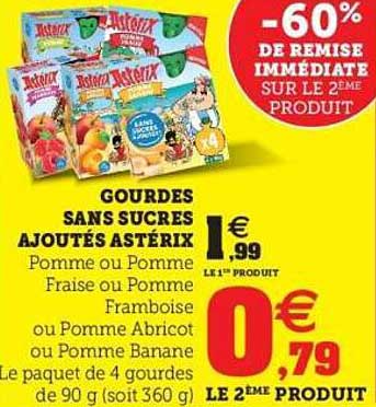GOURDES SANS SUCRES AJOUTÉS ASTÉRIX