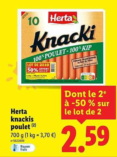 Herta knackis poulet