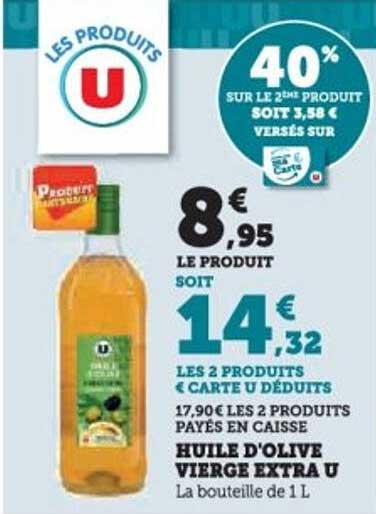 HUILE D'OLIVE VIERGE EXTRA U