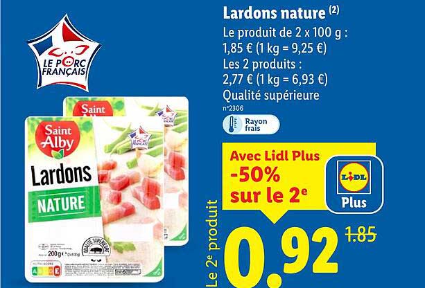 Lardons nature