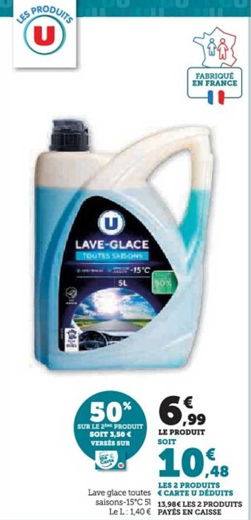 Lave-glace toutes saisons -15°C 5L