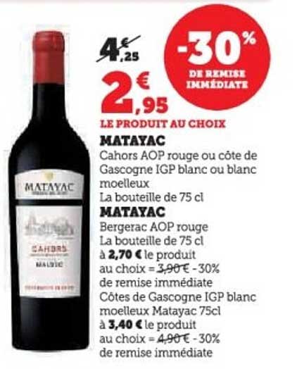 LE PRODUIT AU CHOIX