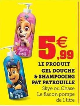 LE PRODUIT GEL DOUCHE & SHAMPOOING PAT PATROUILLE