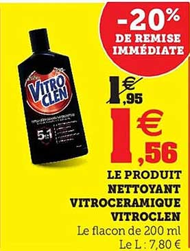 LE PRODUIT NETTOYANT VITROCERAMIQUE VITROCLEN