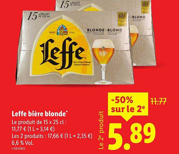 Leffe bière blonde*