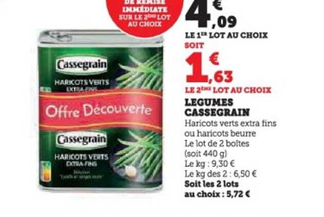 LEGUMES CASSEGRAIN