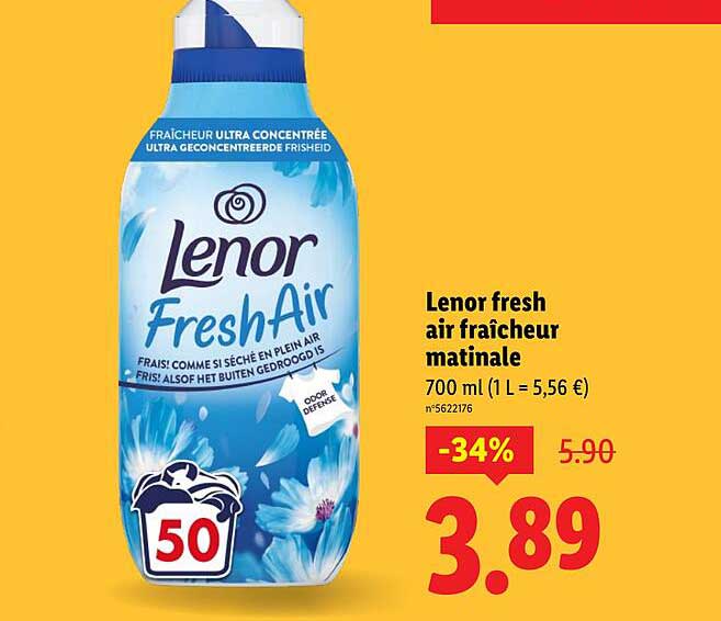 Lenor fresh air fraîcheur matinale