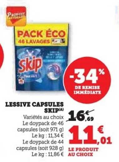 LESSIVE CAPSULES SKIP(A)