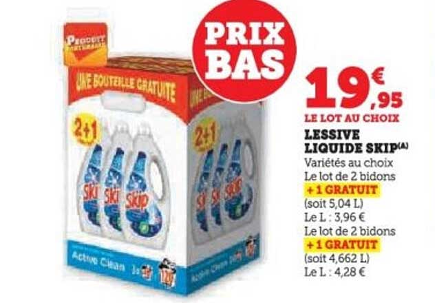 LESSIVE LIQUIDE SKIP(A)