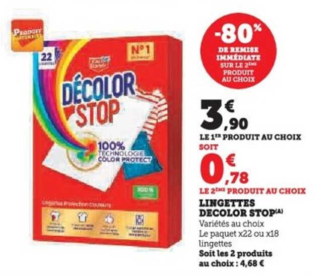 LINGETTES DECOLOR STOP