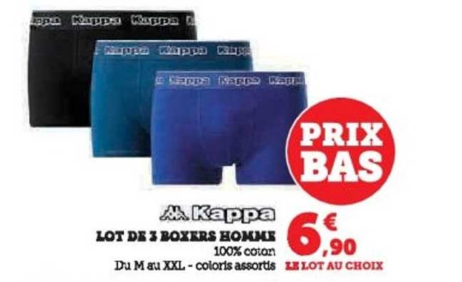 LOT DE 3 BOXERS HOMME