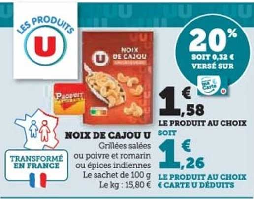 Noix de Cajou U
