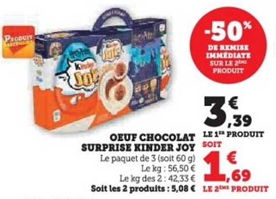 OEUF CHOCOLAT SURPRISE KINDER JOY