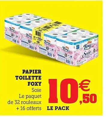 PAPIER TOILETTE FOXY Soie