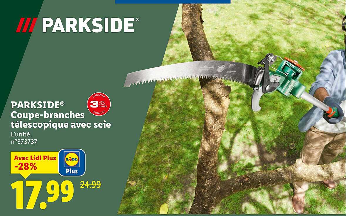 PARKSIDE® Coupe-branches télescopique avec scie