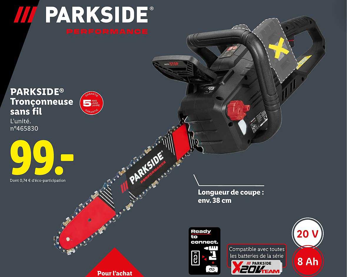 PARKSIDE Tronçonneuse sans fil