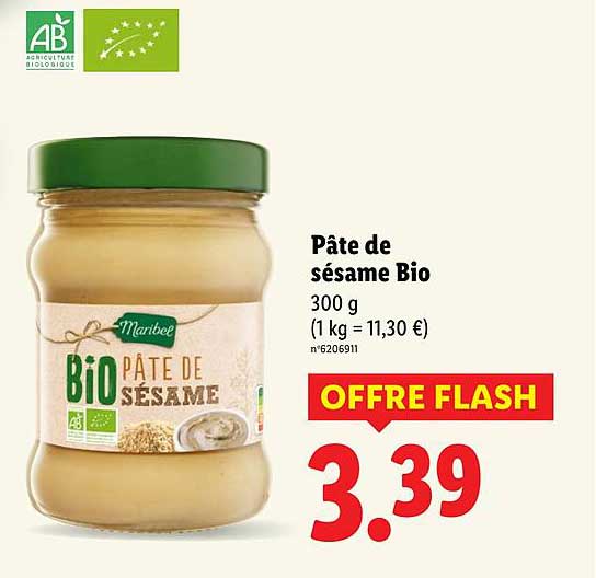 Pâte de sésame Bio