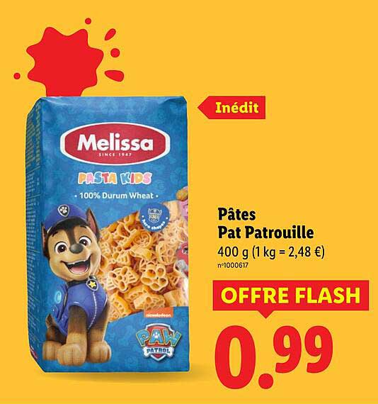 Pâtes Pat Patrouille