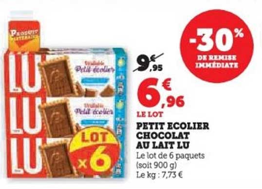 PETIT ECOLIER CHOCOLAT AU LAIT LU